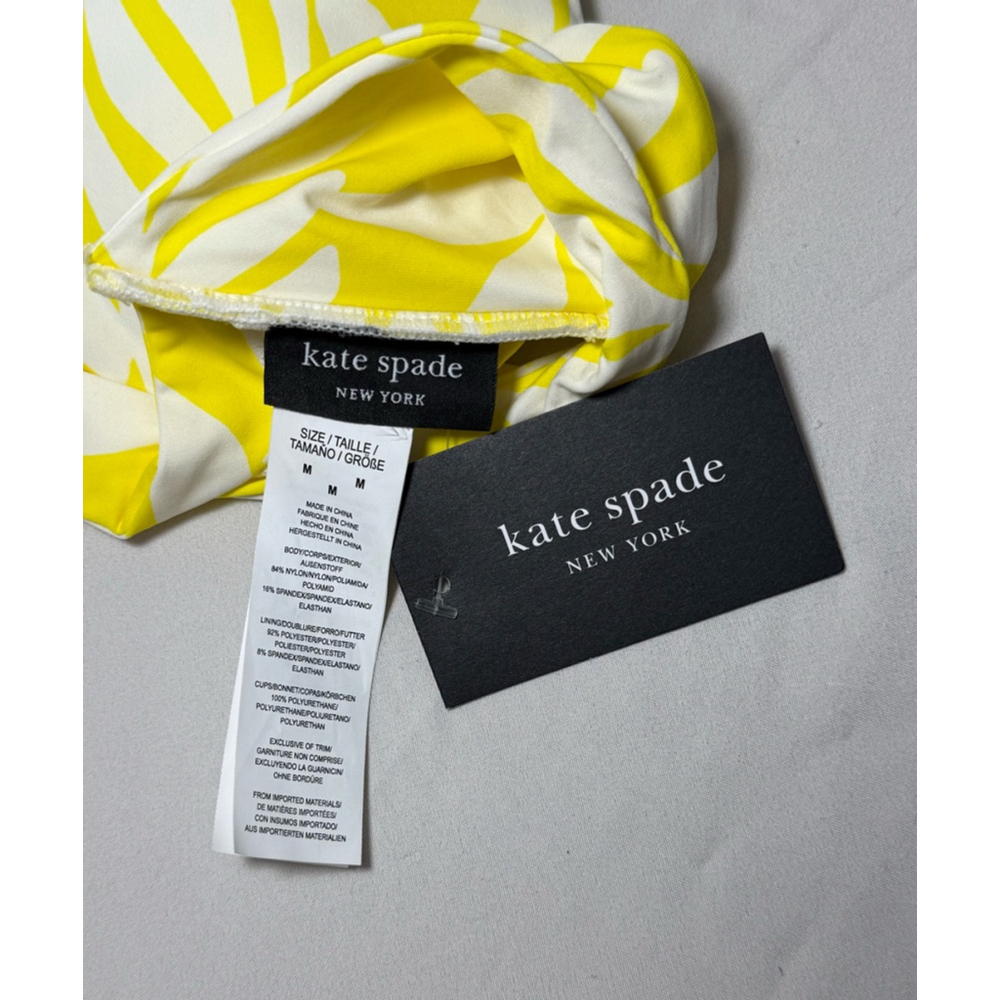 Kate Spade Women's Swim Top Size M Yellow NWT - Picture 4 of 5